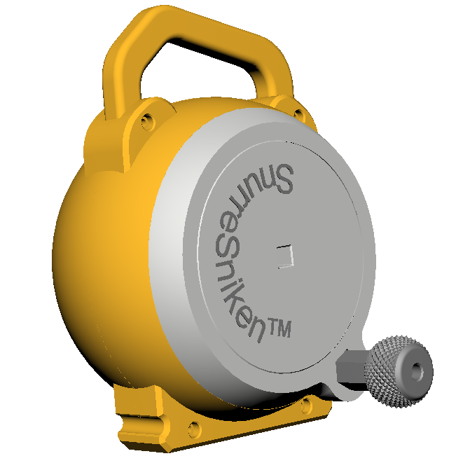 Henting  SnurrSniken™ fra 180Meter dyp manuelt.
